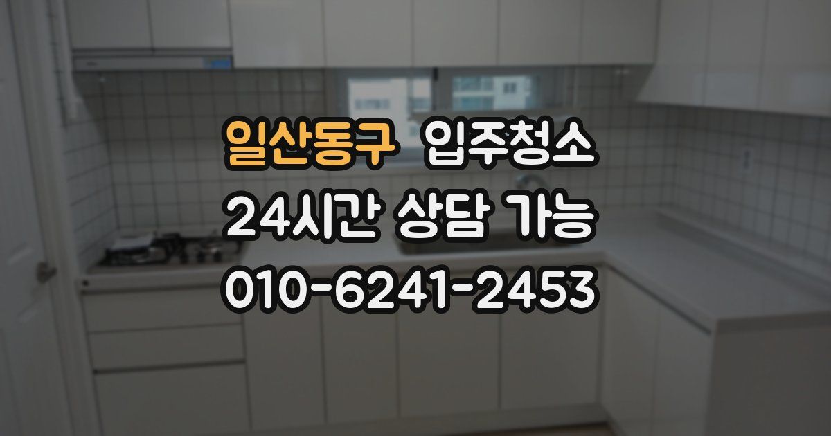 일산동구 입주청소