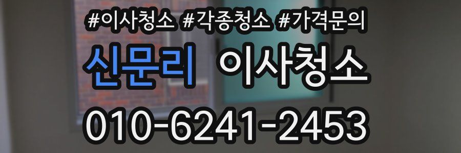 신문리 이사청소