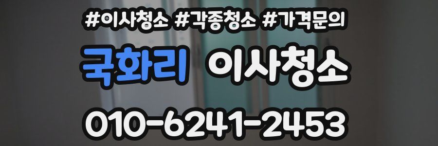 국화리 이사청소