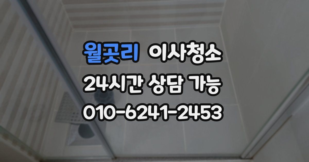 월곳리 입주청소