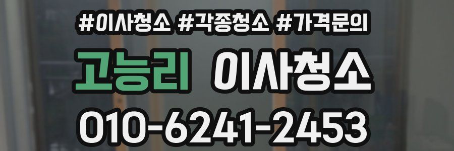 고능리 이사청소