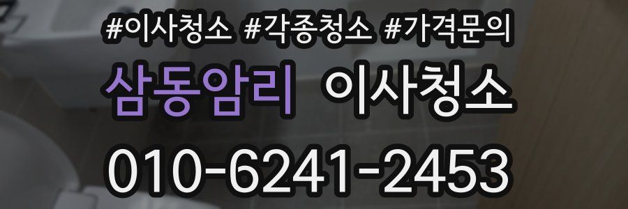 삼동암리 이사청소