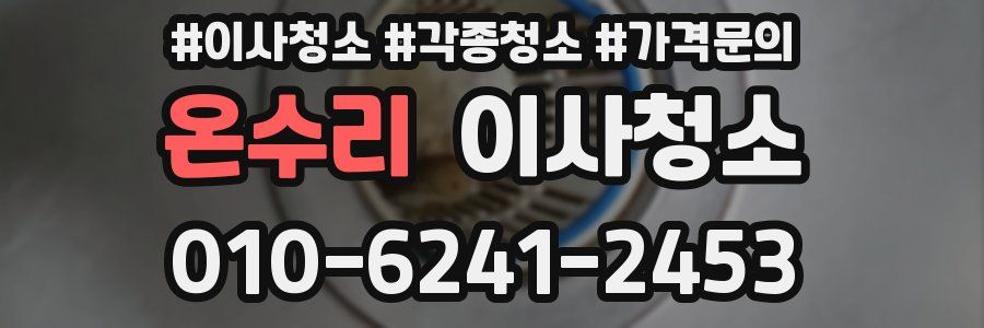 온수리 이사청소