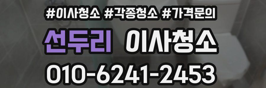 선두리 이사청소