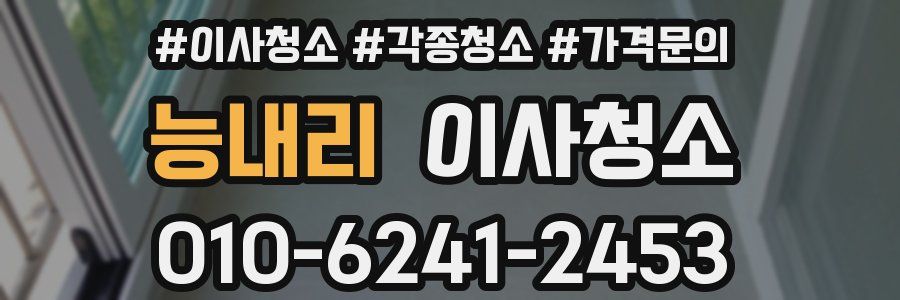 능내리 이사청소