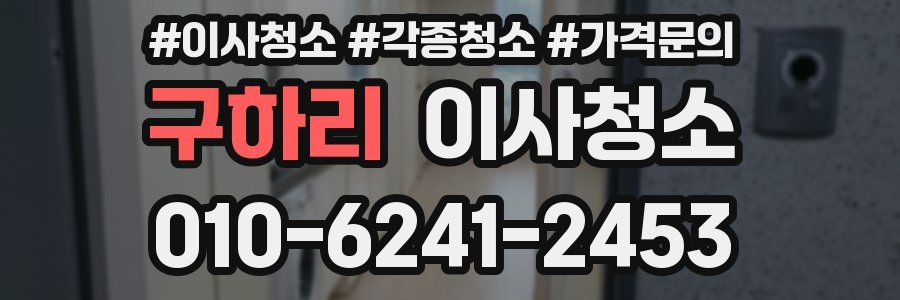 구하리 이사청소