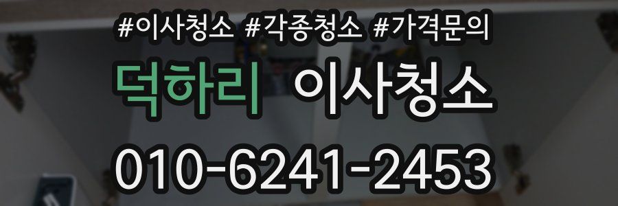 덕하리 이사청소