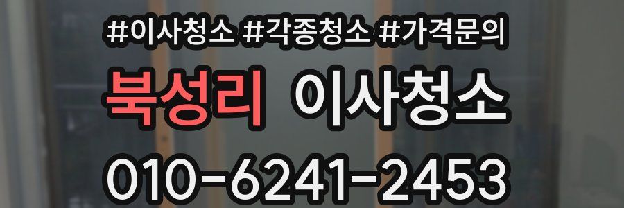 북성리 이사청소