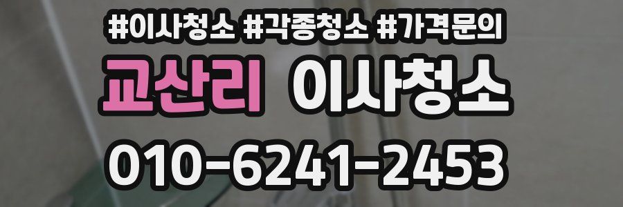 교산리 이사청소