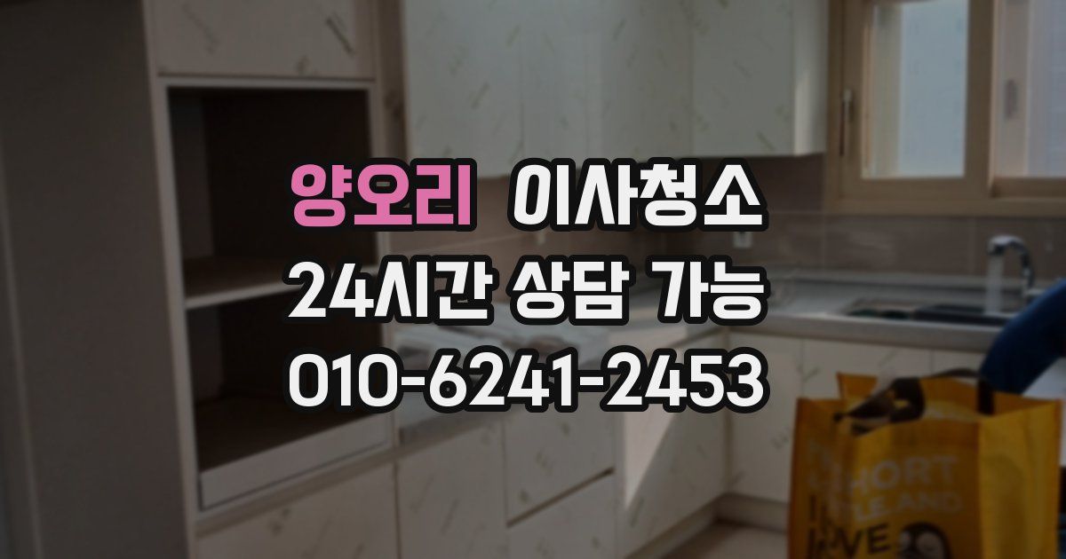 양오리 입주청소