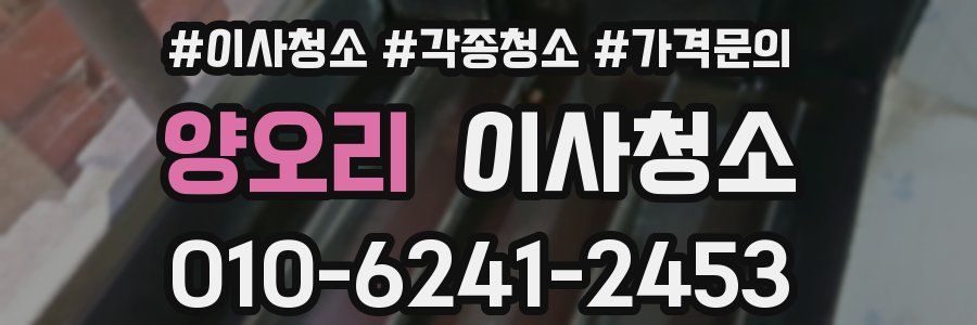 양오리 이사청소