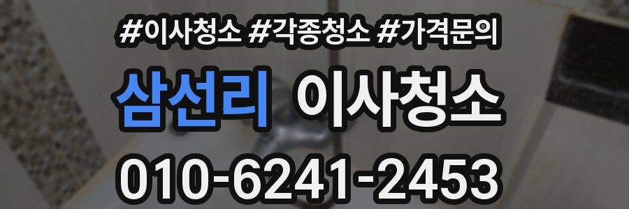 삼선리 이사청소