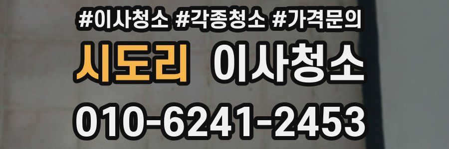 시도리 이사청소