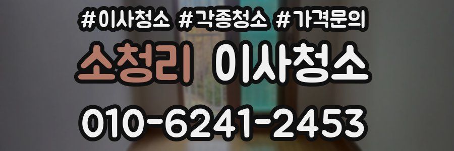 소청리 이사청소