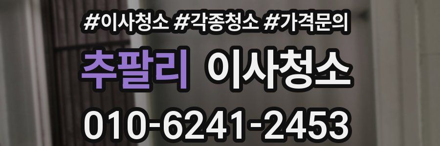 추팔리 이사청소