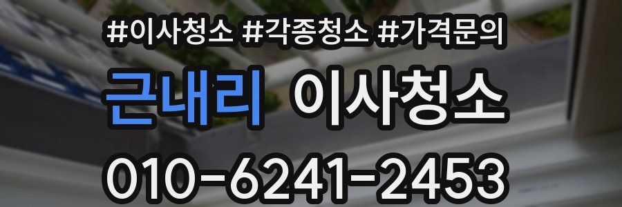 근내리 이사청소