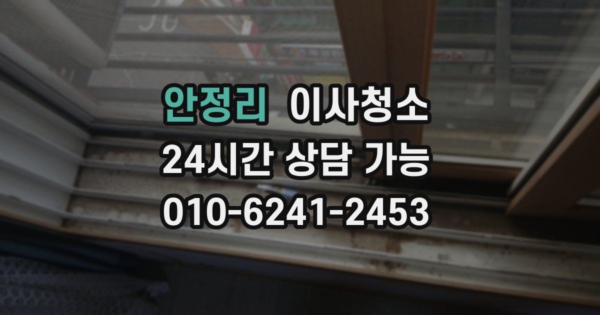 안정리 입주청소