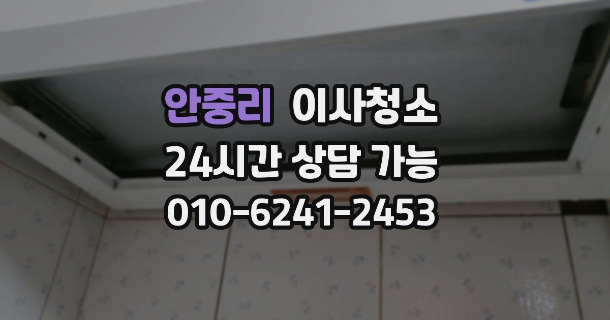 안중리 입주청소