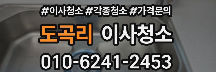 도곡리 이사청소