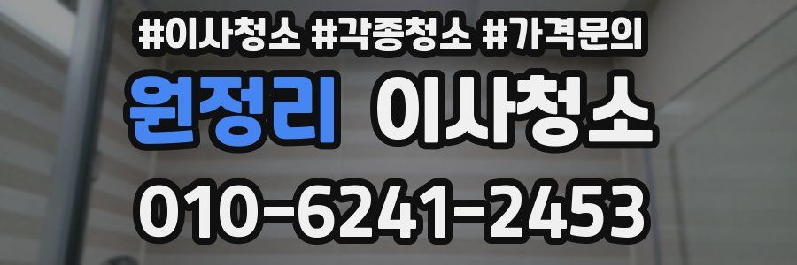 원정리 이사청소