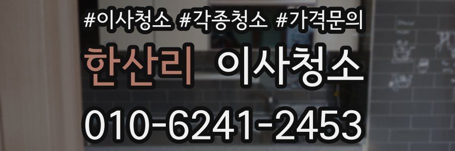 한산리 이사청소