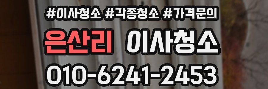 은산리 이사청소