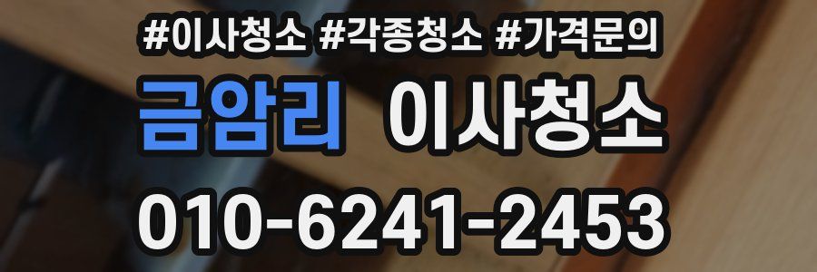 금암리 이사청소