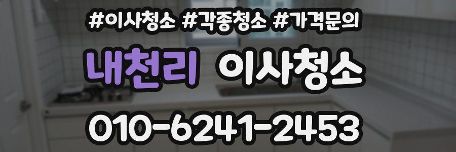 내천리 이사청소