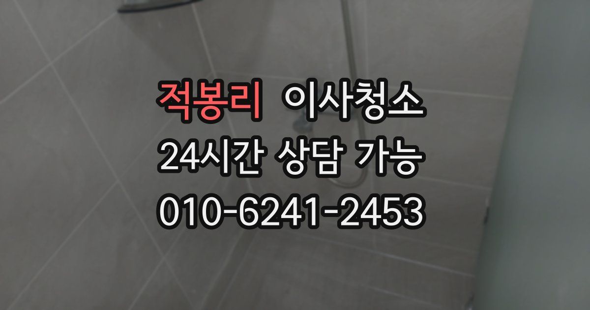 적봉리 입주청소