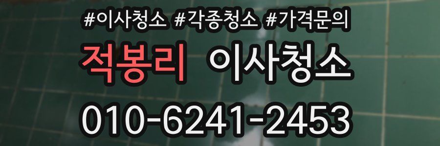 적봉리 이사청소