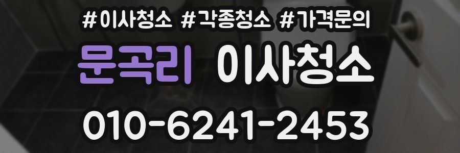 문곡리 이사청소