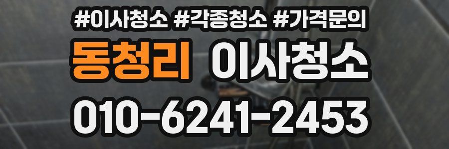 동청리 이사청소