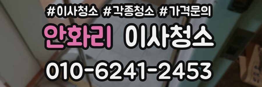 안화리 이사청소