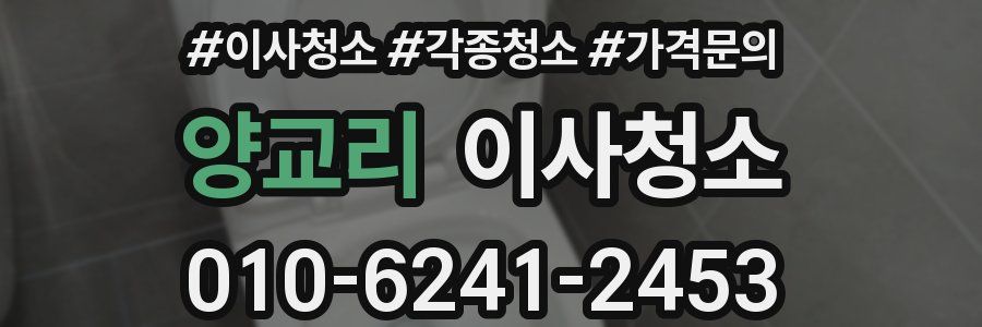 양교리 이사청소