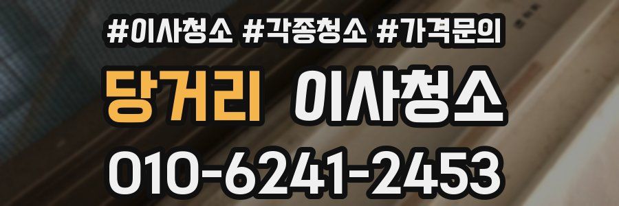 당거리 이사청소