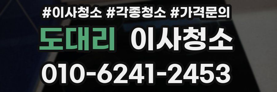 도대리 이사청소