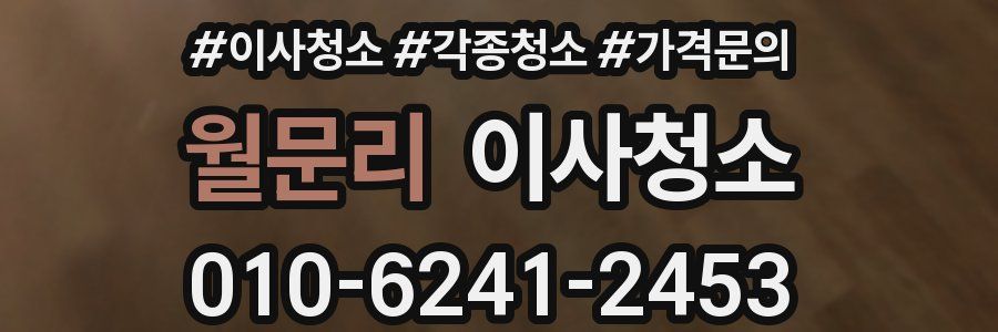 월문리 이사청소