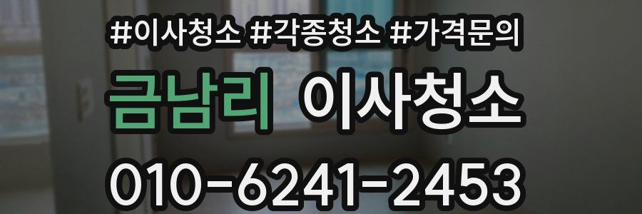 금남리 이사청소