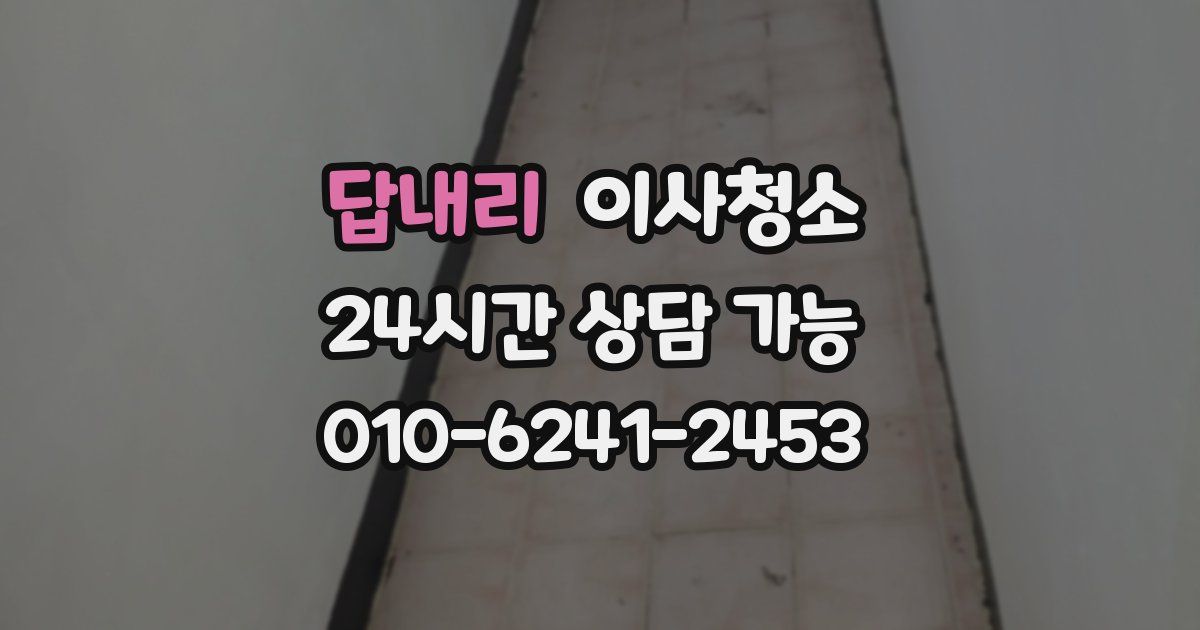 답내리 입주청소