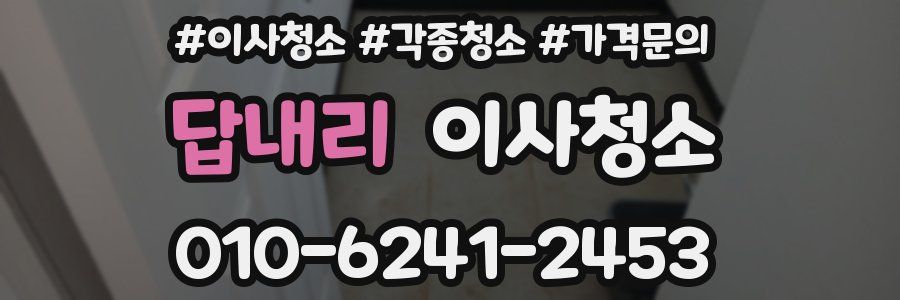 답내리 이사청소