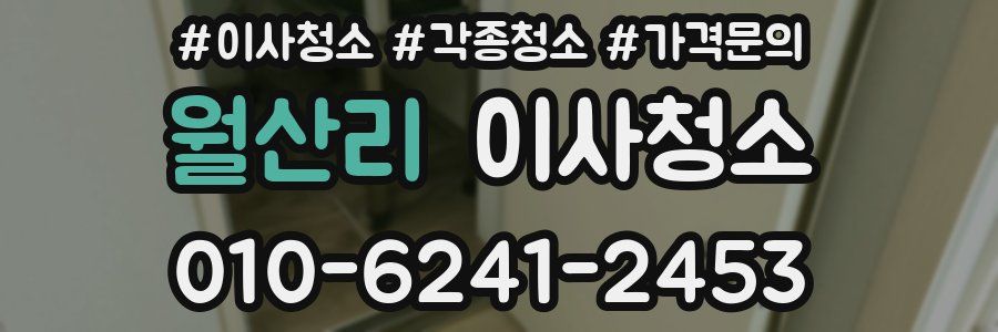 월산리 이사청소