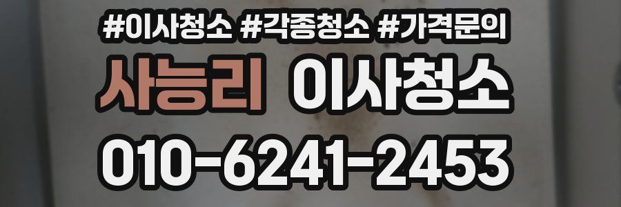 사능리 이사청소