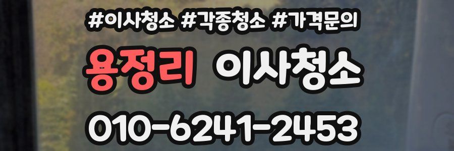 용정리 이사청소