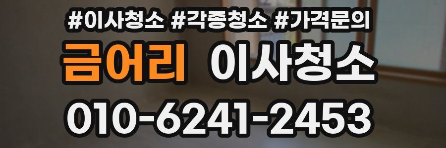 금어리 이사청소