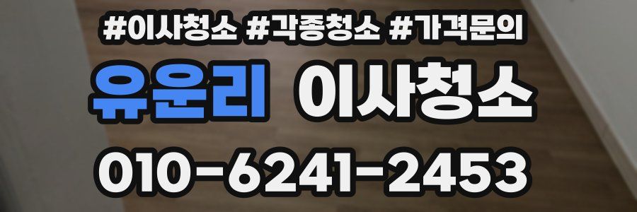 유운리 이사청소