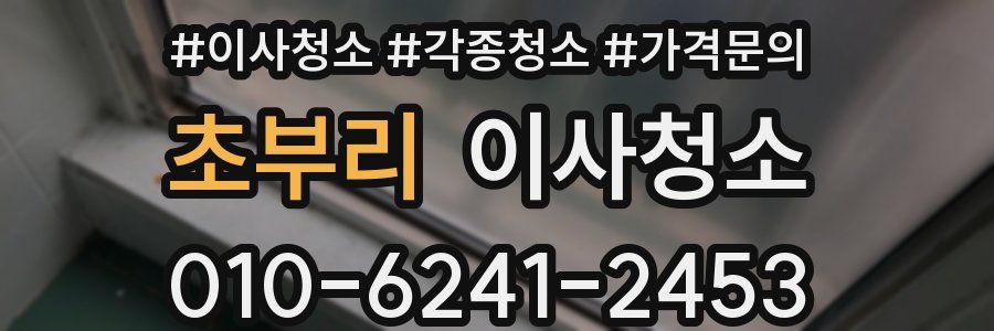 초부리 이사청소