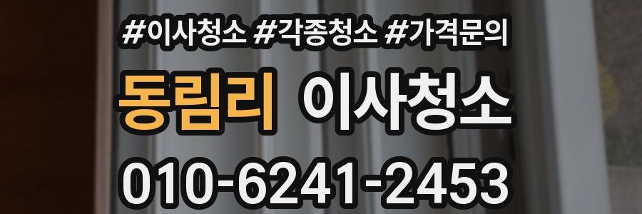 동림리 이사청소