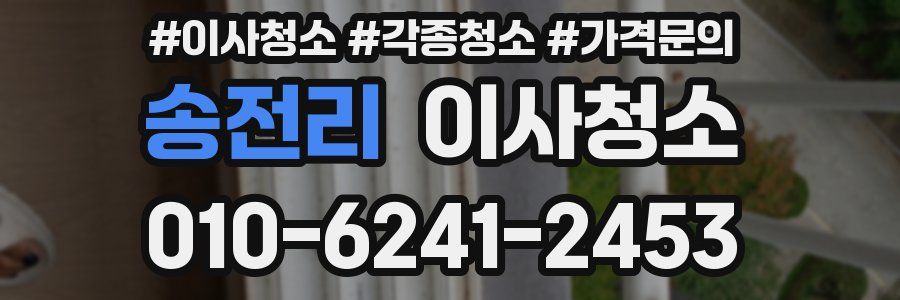송전리 이사청소