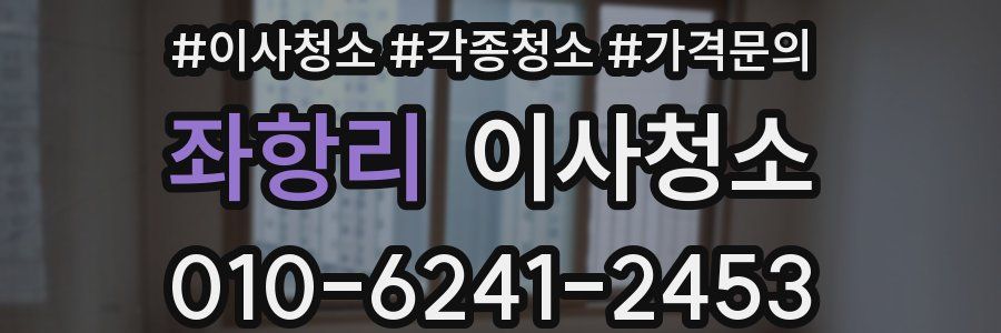 좌항리 이사청소