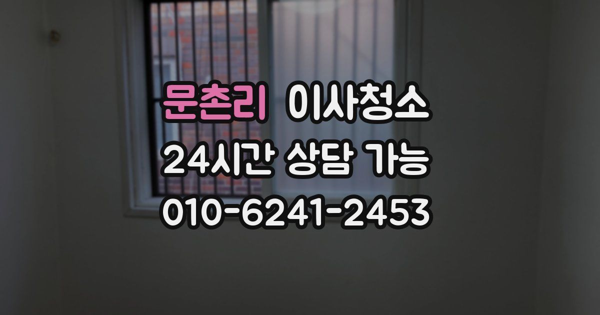 문촌리 입주청소